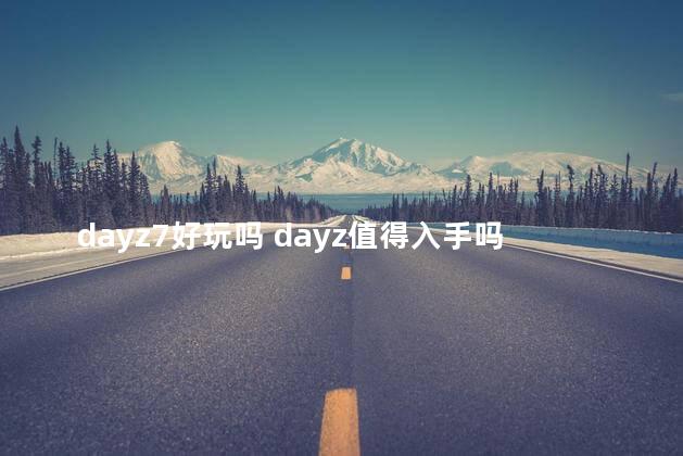 dayz7好玩吗 dayz值得入手吗